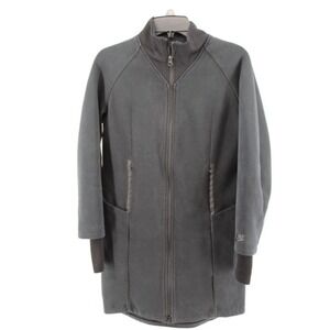 Nike Womens XS Black Long‎ Tech Jacket Full Zip Thumbholes Dri Fit